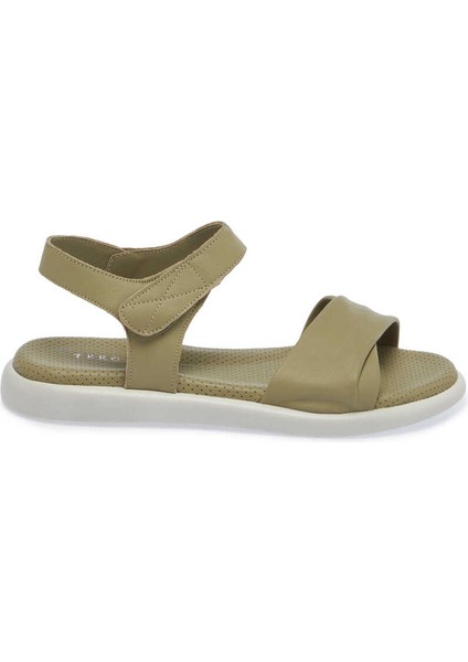 Yeşil Deri Kadın Sandalet - K24Y1SN67131-G81