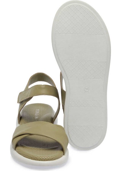 Yeşil Deri Kadın Sandalet - K24Y1SN67131-G81