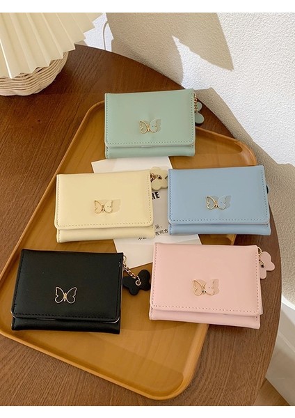 Cüzdan Kart Tutucu Yüksek Kaliteli Pürüzsüz Pu Deri Malzeme Basit Dikiş Stili, Siyah (Yurt Dışından) fiyatları