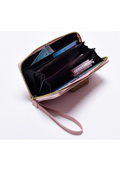 Cüzdan Kart Tutucu Pu Malzeme Zarif Dikiş Stili, Siyah (Yurt Dışından) fiyatları