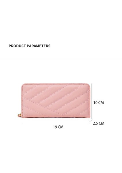 Cüzdan Kart Tutucu Pu Malzeme Zarif Dikiş Stili, Siyah (Yurt Dışından) modelleri