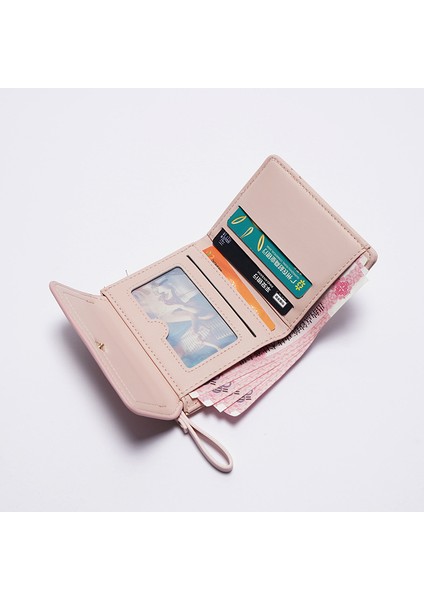 Cüzdan Kart Tutucu Taşınabilir Pu Malzeme Düz Renk ve Zarif Stil , Yeşil (Yurt Dışından) fiyatları