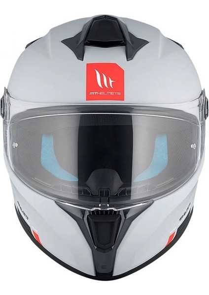 Mt Helmets Kask Targo S Solid Mat Beyaz