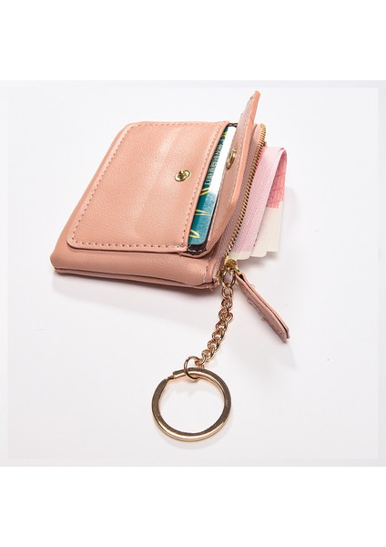 Cüzdan Kart Tutucu Taşınabilir Pu Malzeme Taze Düz Renkli Kentsel Stil, Siyah (Yurt Dışından) fiyatları