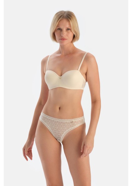 Ekru 5137KC 2'li Aksesuar Detaylı Brazıllıan