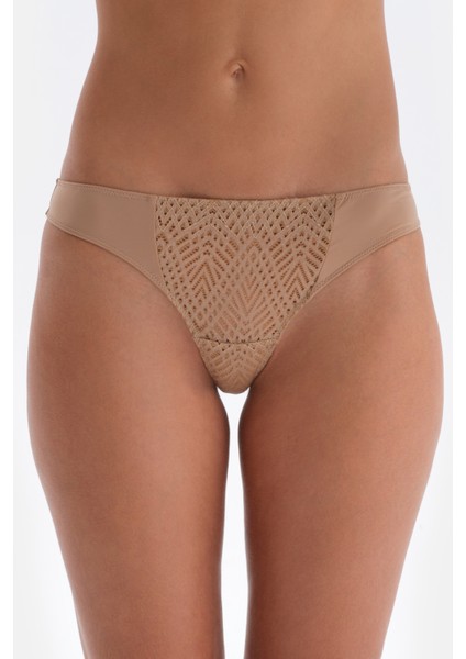 Koyu Ten Dantel Detaylı Premıum Basıc Tanga Külot modelleri