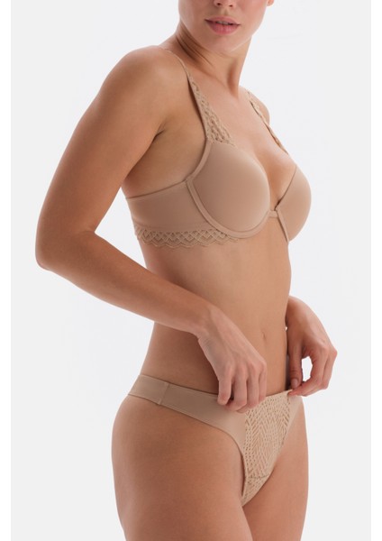 Koyu Ten Dantel Detaylı Premıum Basıc Tanga Külot fırsatları