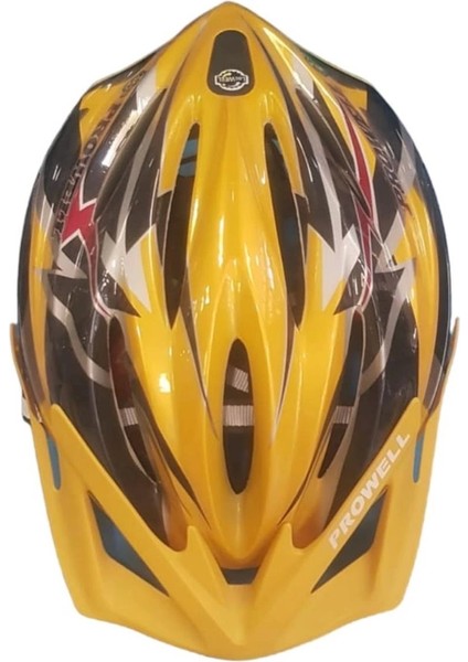 Prowel Bisiklet Kask F 38R Siyah Sarı