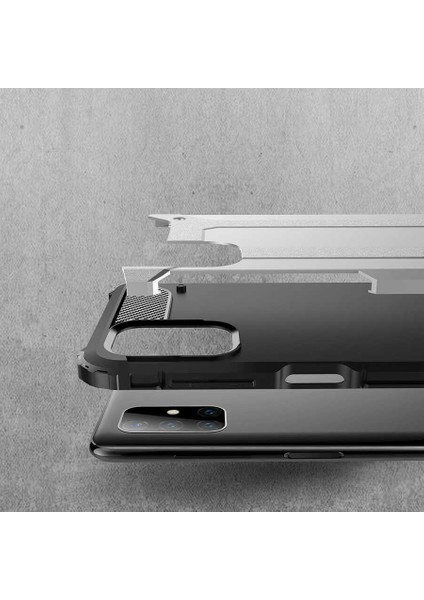 Galaxy M51 Kılıf Zore Crash Silikon Kapak-Gri