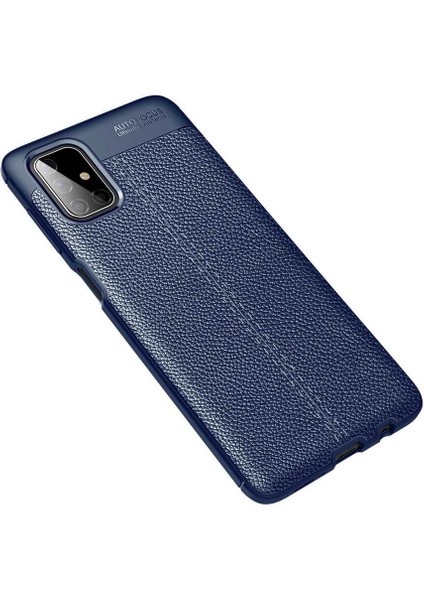 Galaxy M51 Kılıf Zore Niss Silikon Kapak-Lacivert