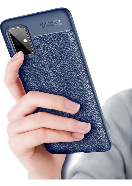 Galaxy M51 Kılıf Zore Niss Silikon Kapak-Lacivert