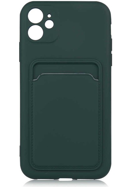 Apple iPhone 12 Kılıf ​​zore Ofix Kapak-Koyu Yeşil