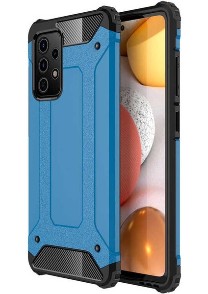 Galaxy A52 Kılıf Zore Crash Silikon Kapak-Mavi