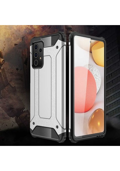 Galaxy A52 Kılıf Zore Crash Silikon Kapak-Mavi
