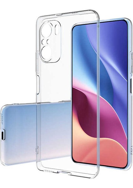 Xiaomi Poco F3 Kılıf Zore Süper Silikon Kapak-Renksiz