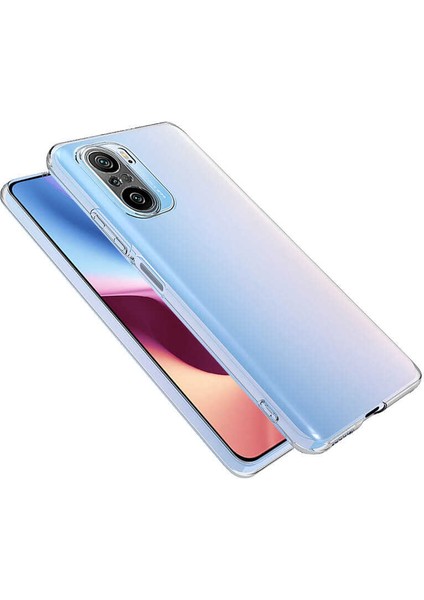 Xiaomi Poco F3 Kılıf Zore Süper Silikon Kapak-Renksiz