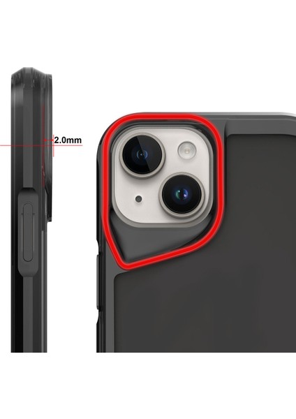 Apple iPhone 15 Kılıf Zore T-Max Kapak-Koyu Gri