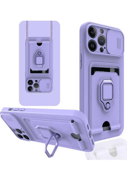 Apple iPhone 13 Pro Kılıf ​zore Pelit Kapak-Lila