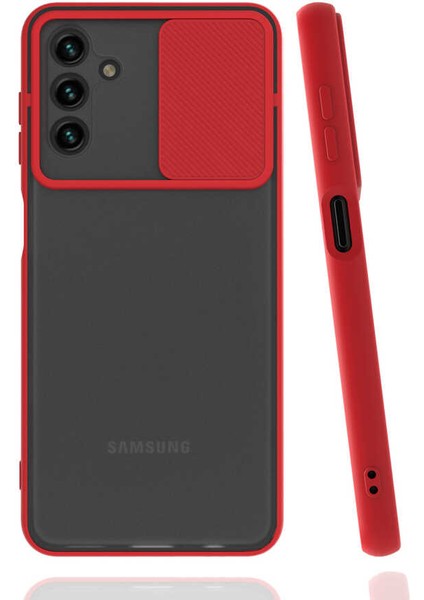 Galaxy A13 5g Kılıf Zore Lensi Kapak-Kırmızı