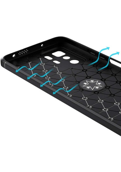 Xiaomi Poco X3 Gt Kılıf Zore Ravel Silikon Kapak-Siyah-Kırmızı