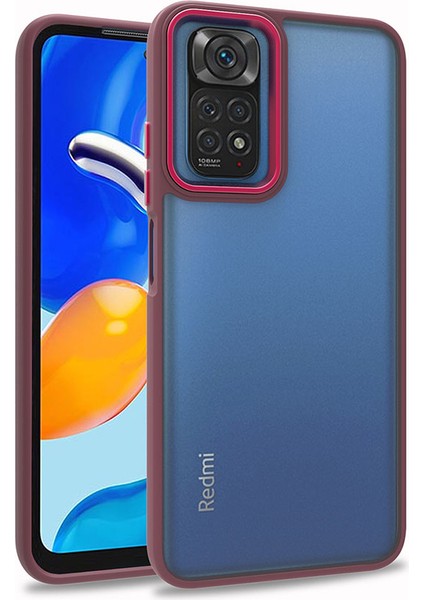 Xiaomi Redmi Note 11 Pro 5g Kılıf Zore Flora Kapak-Kırmızı