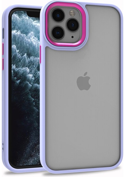 Apple iPhone 11 Pro Max Kılıf Zore Flora Kapak-Lila
