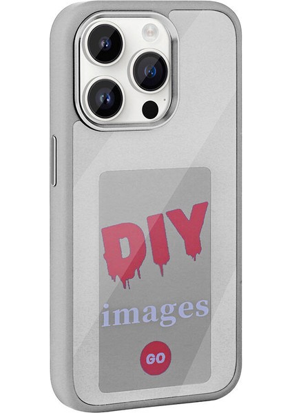 Apple iPhone 14 Pro Max Kılıf Ekranı Yansıtan Zore Akıllı Nfc Kapak-Siyah