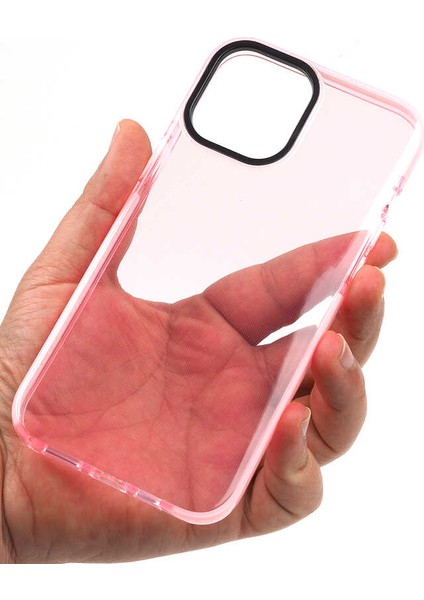 Apple iPhone 12 Kılıf Zore Punto Kapak-Pembe