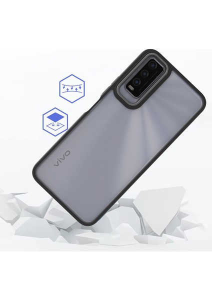 Vivo Y20 Kılıf Zore Flora Kapak-Kırmızı