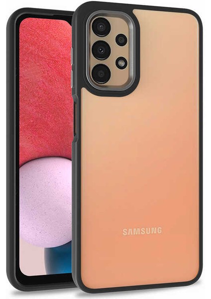 Galaxy A53 5g Kılıf Zore Flora Kapak-Siyah