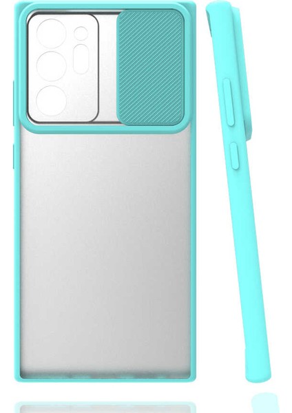Galaxy Note 20 Ultra Kılıf Zore Lensi Kapak-Turkuaz