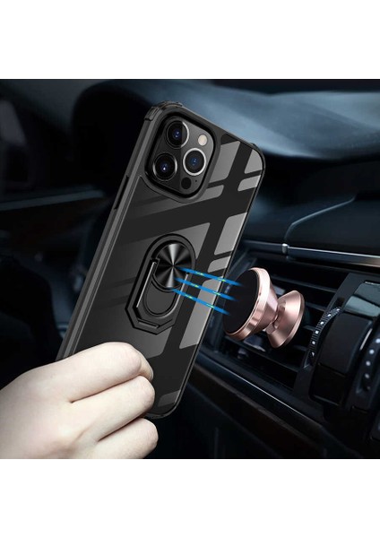 Apple iPhone 13 Pro Max Kılıf Zore Mola Kapak-Siyah