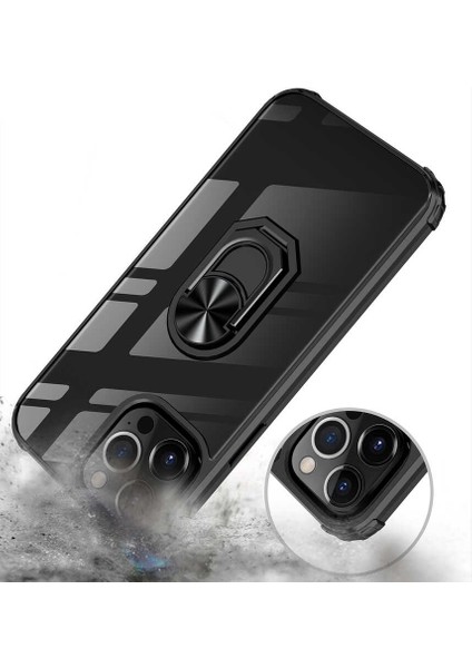 Apple iPhone 13 Pro Max Kılıf Zore Mola Kapak-Siyah