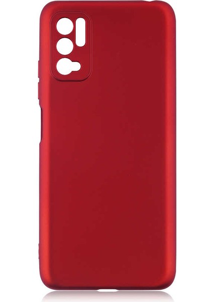 Xiaomi Redmi Note 10 5g Kılıf Zore Premier Silikon Kapak-Kırmızı