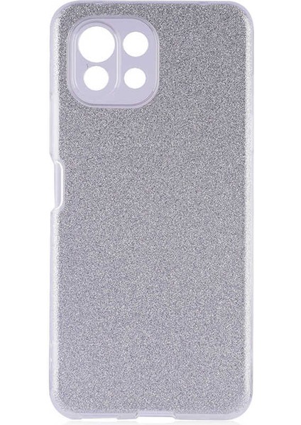 Xiaomi Mi 11 Lite Kılıf Zore Shining Silikon-Gri