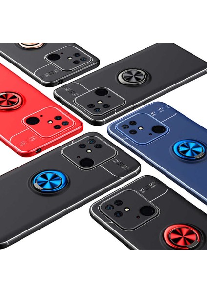 Xiaomi Poco C40 Kılıf Zore Ravel Silikon Kapak-Siyah