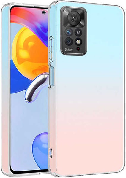 Xiaomi Redmi Note 11 Pro 5g Kılıf Zore Süper Silikon Kapak-Renksiz