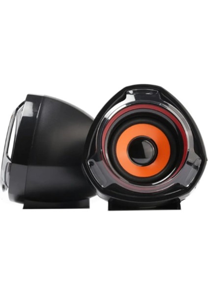 SPV-905 Süper Bas Kablolu Masaüstü ve Dizüstü Hoparlör USB ve Aux Giriş 1+1 Speaker