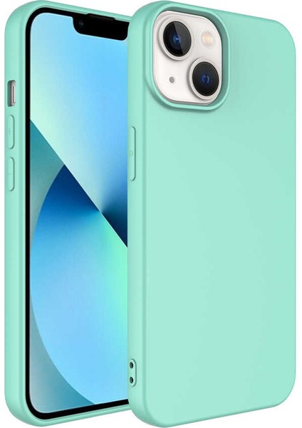 Apple iPhone 14 Plus Kılıf Zore Mara Lanuaan Kapak-Açık Yeşil
