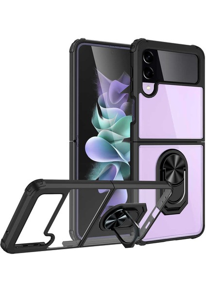 Galaxy Z Flip 3 Kılıf Zore Mola Kapak-Siyah