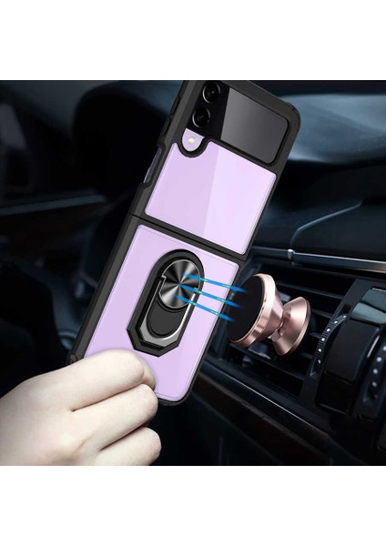 Galaxy Z Flip 3 Kılıf Zore Mola Kapak-Siyah