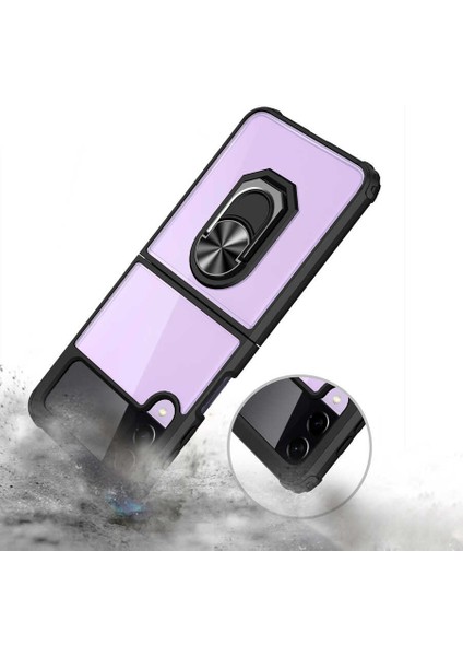 Galaxy Z Flip 3 Kılıf Zore Mola Kapak-Siyah