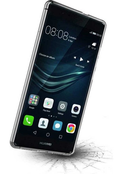 Huawei P10 Lite Kılıf Zore Süper Silikon Kapak-Renksiz