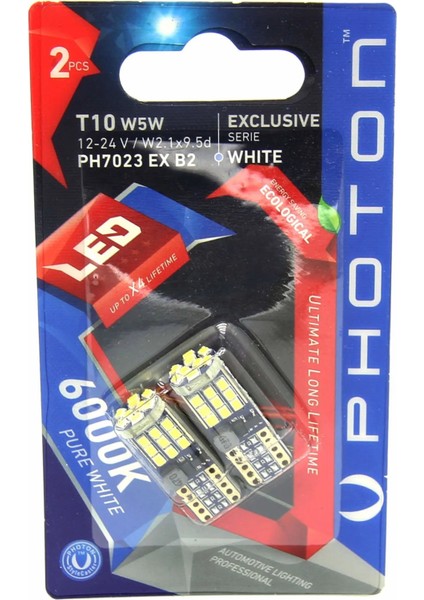 T10 W5W Ph7023 Led Park Ampulü Exclusive Serisi