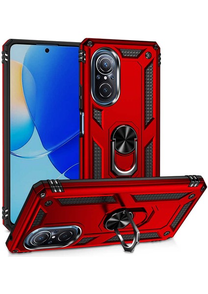 Huawei Nova 9 Se Kılıf Zore Vega Kapak-Kırmızı