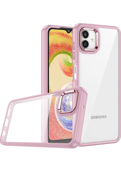 Galaxy A04 Kılıf Zore Flora Kapak-Rose Gold