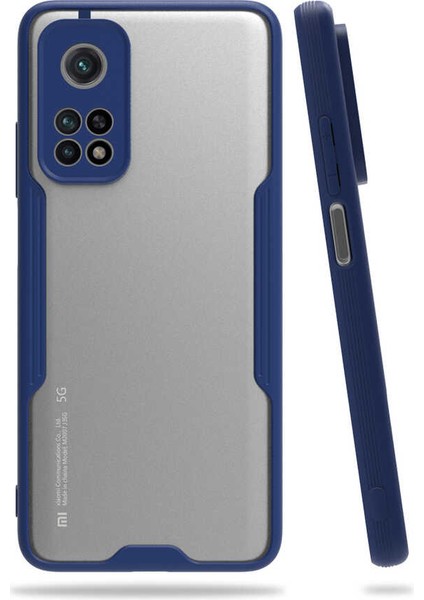 Xiaomi Mi 10T Pro 5g Kılıf Zore Parfe Kapak-Lacivert