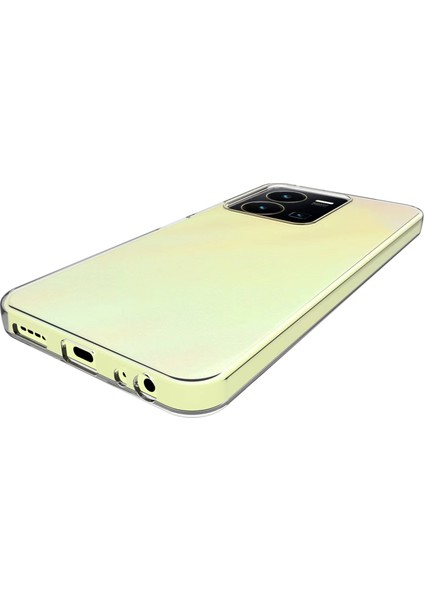 Vivo Y35 Kılıf Zore Süper Silikon Kapak-Renksiz