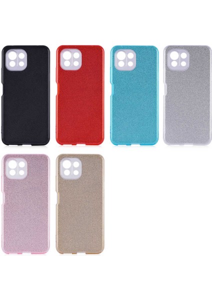 Xiaomi Mi 11 Lite Kılıf Zore Shining Silikon-Rose Gold
