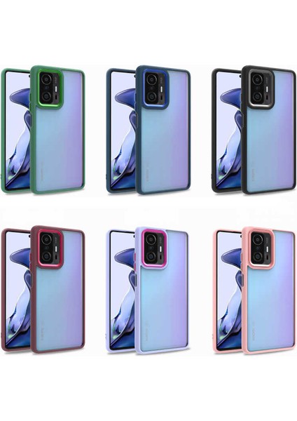Xiaomi Mi 11T Pro 5g Kılıf Zore Flora Kapak-Siyah